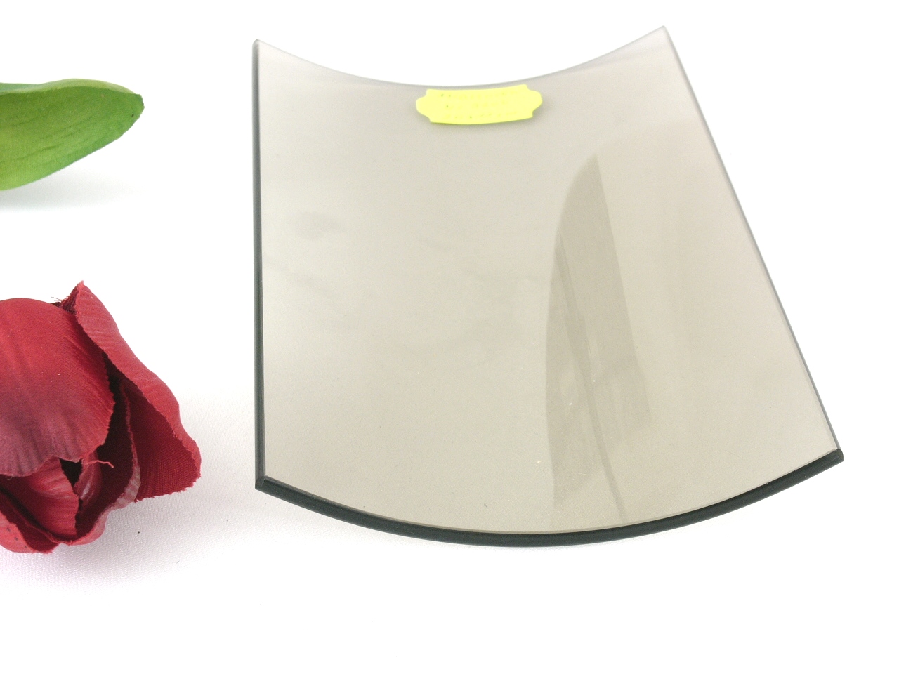 Glas leicht gebogen 16,3 x 10,5 cm, 2 Farben