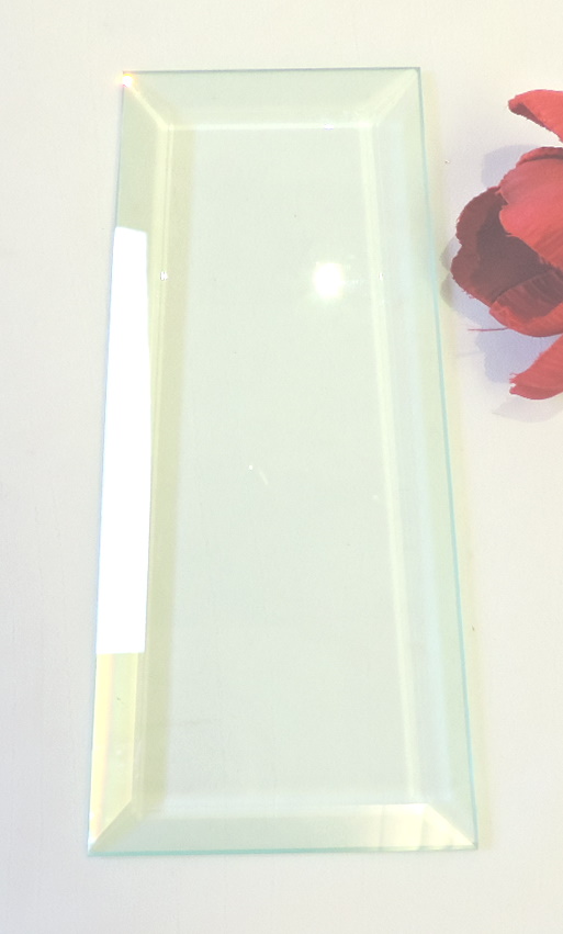 Trapezglas, Ersatzglas Laterne, 17,5 cm H, 6,5,+ 8,5 cm B