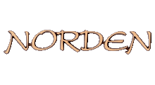 Schriftzug "Norden" in Bronze