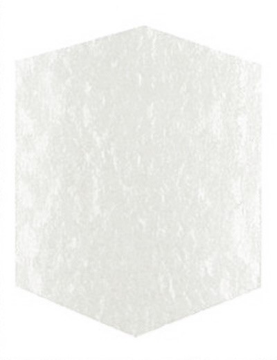 sechseckige Glasscheibe, für Laterne, Grablampe, 16 x 12 cm