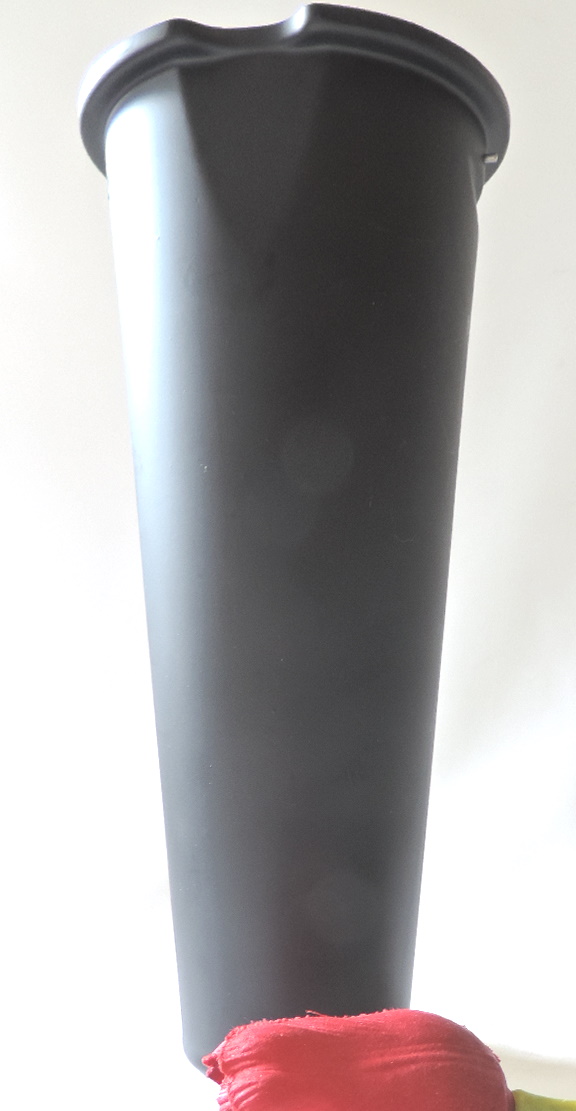 Vaseneinsatz, 25 cm H, 11,2 cm oben außen