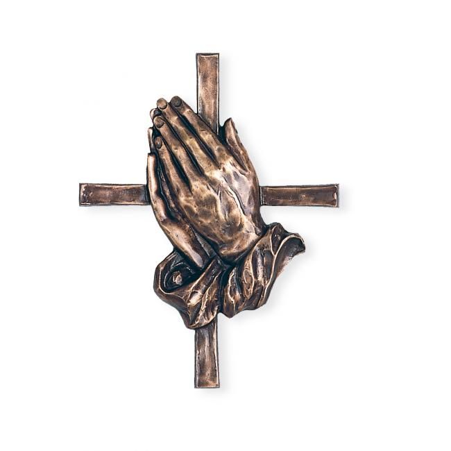 Kreuz mit betenden Händen