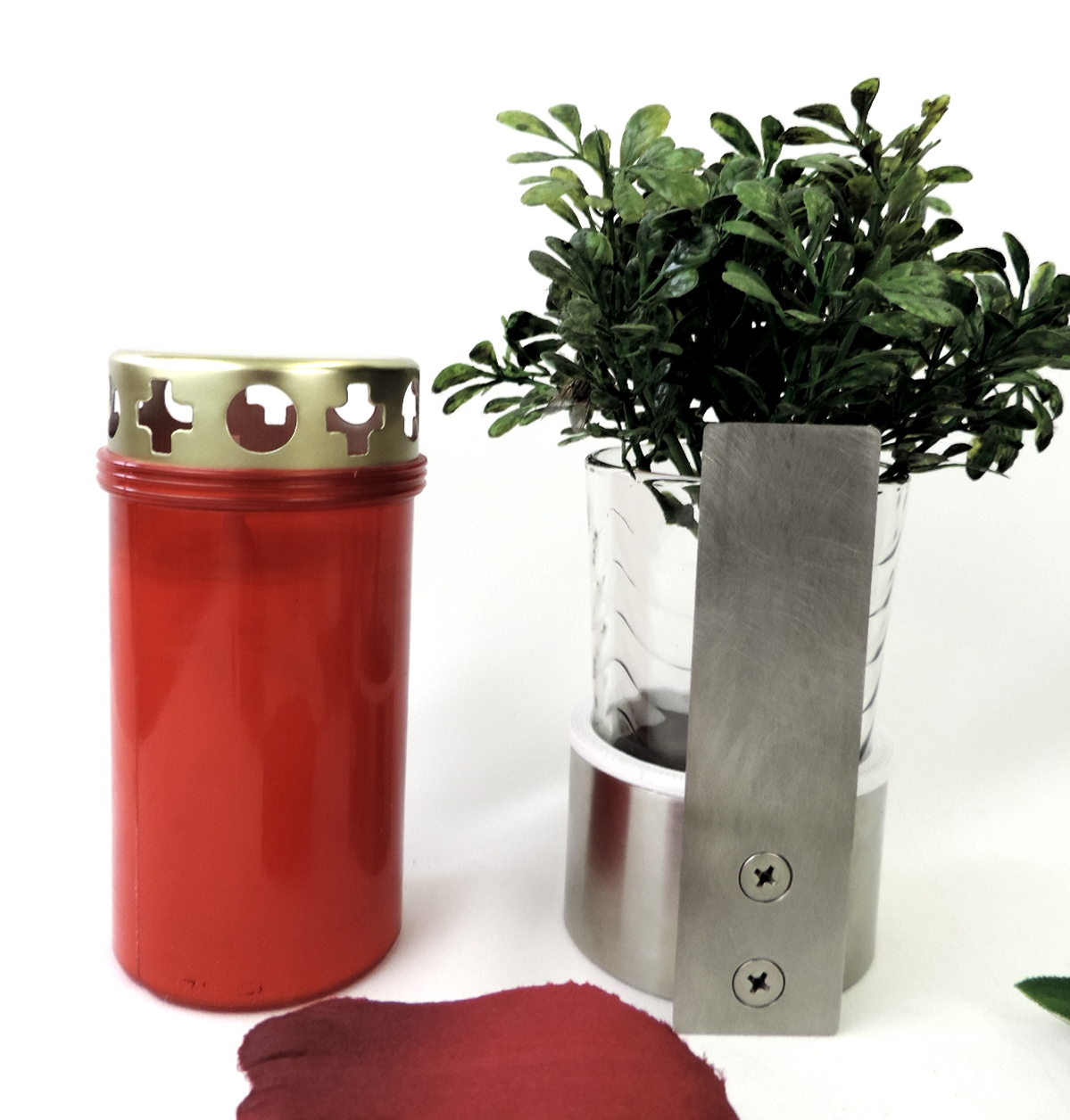Wandvase, mit Kerzenhalter, zum Kleben,Kombination