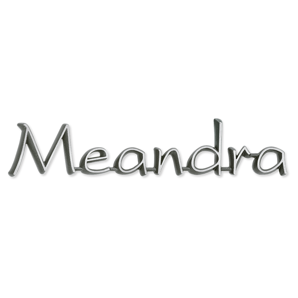 Schriftzug "Meandra"