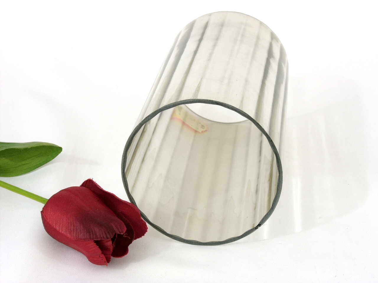 Zylindrisches Glas 18,5 cm h, Ø 9,3 cm | rauch