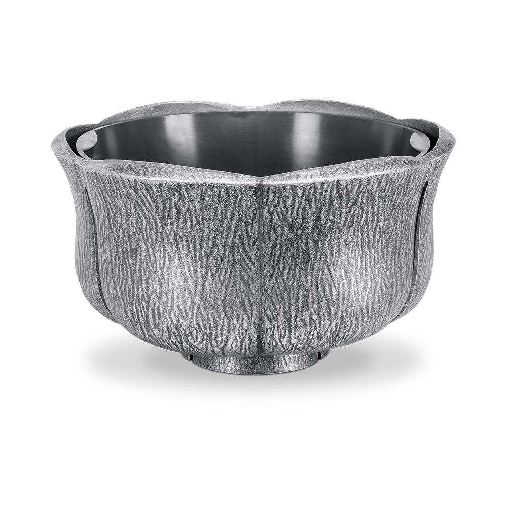 Pflanzschale, Blumenschale, Grabbepflanzung | Aluminium - grau | 30