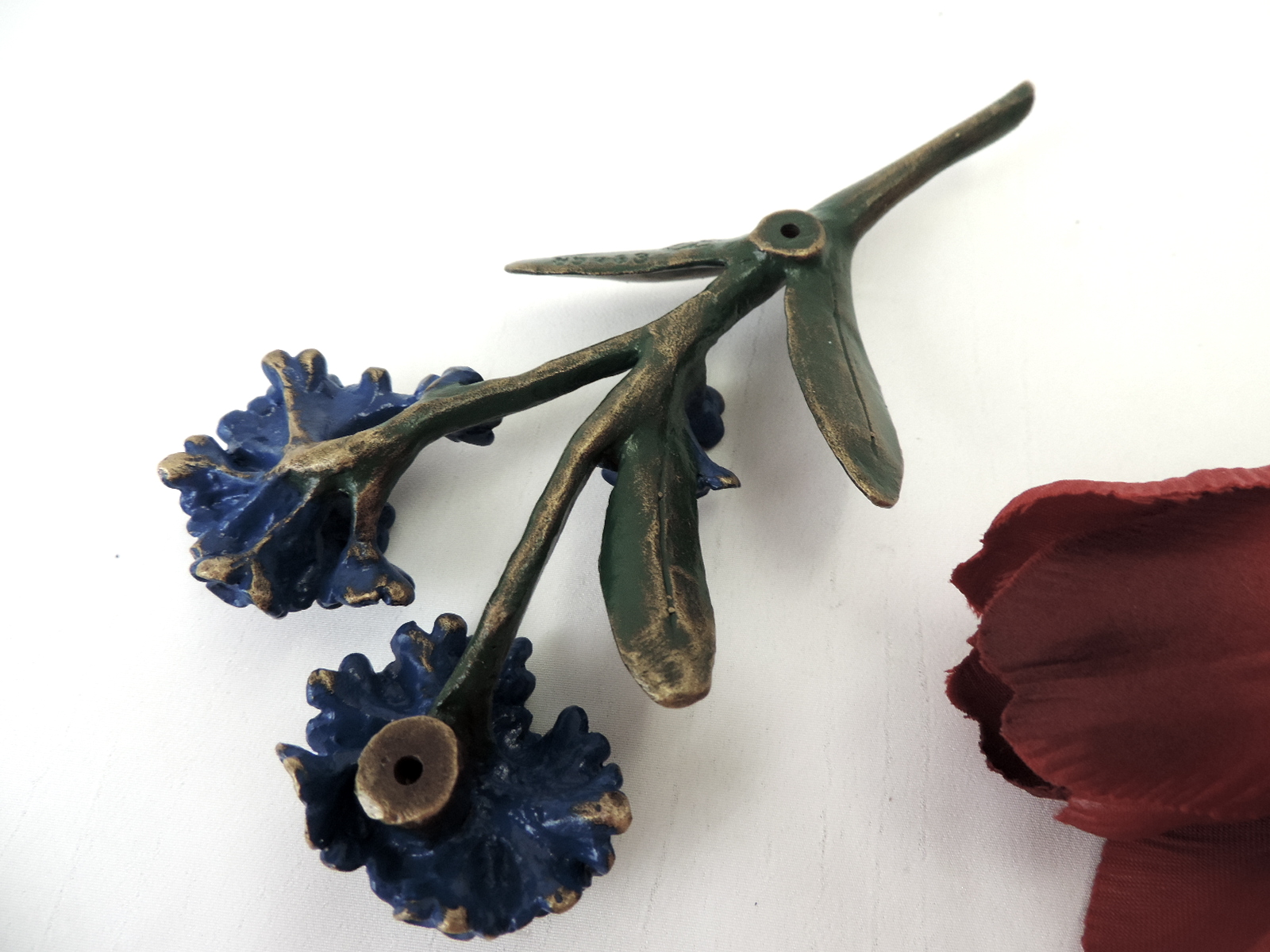 Vergissmeinnicht, Grabschmuck, Blumen aus Bronze