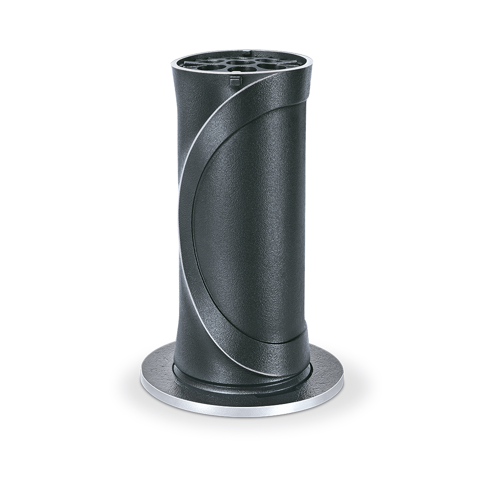 Versenkvase, Grabvase, versenkbar, Vase, Grabschmuck | Aluminium dunkelgrau