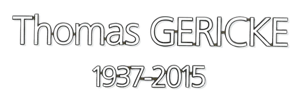 Schriftzug "Gericke" Aluminium