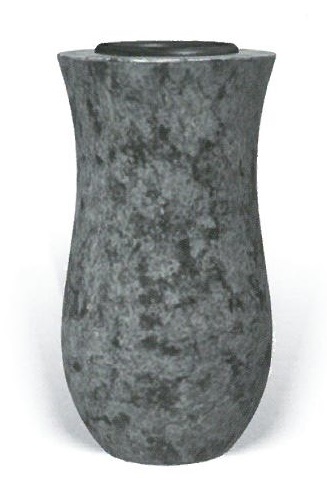 Urnengrab Vase aus Stein , 14 xcm Höhe, 4 Materialien