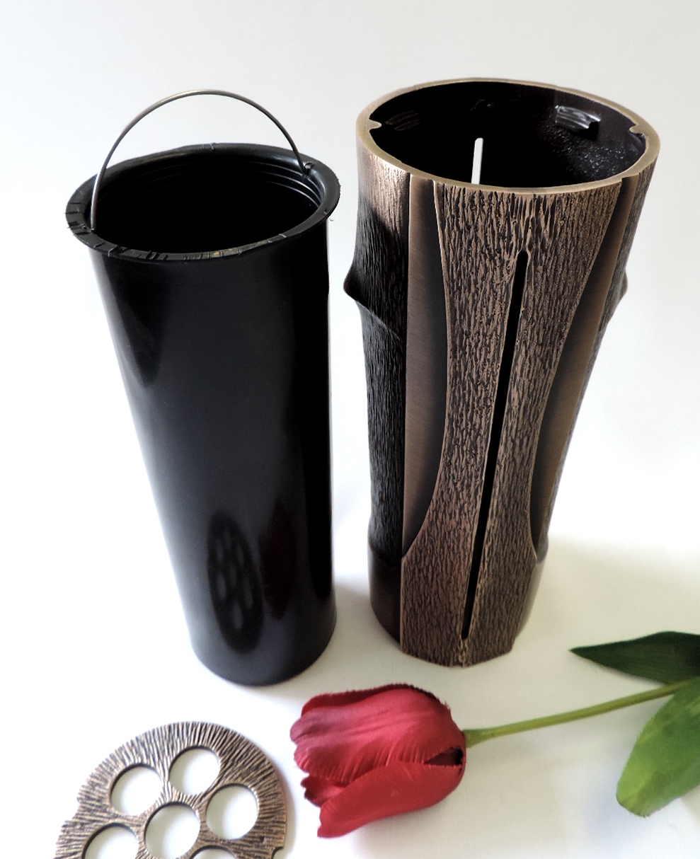 Traditionelle Grabvase, Grabschmuck, Vase