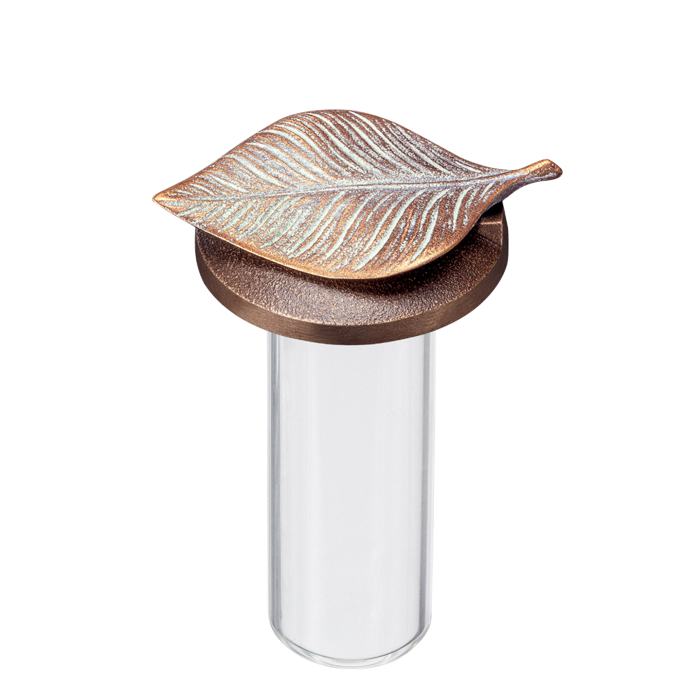 Kleiner Vasenring "mit Blatt", 6 cm Ø, Urnengrab