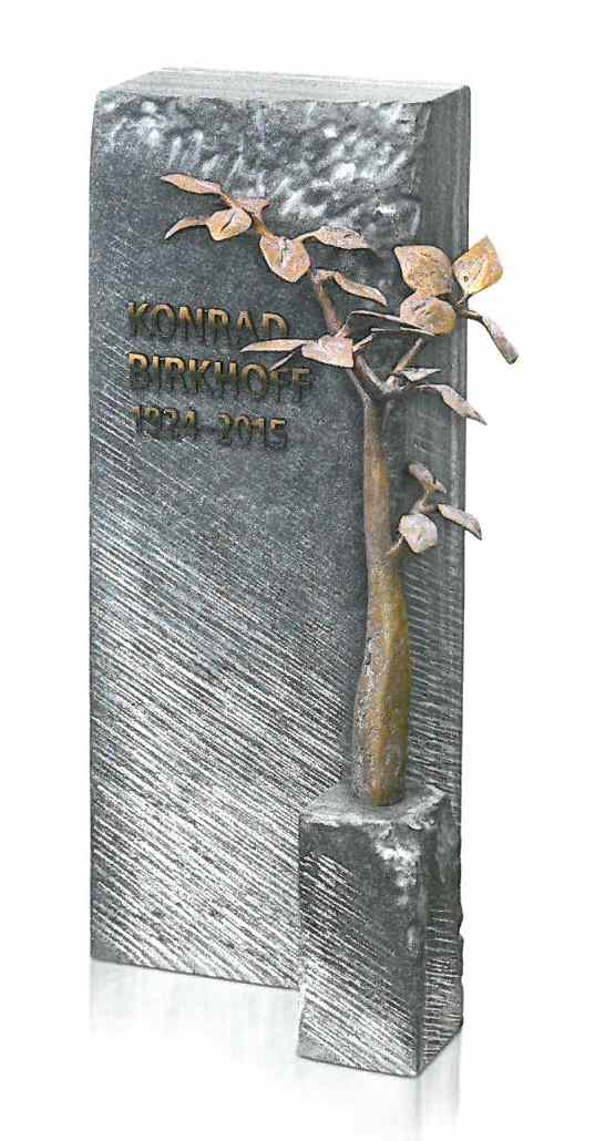 Bronzeskulptur, Baum, Grabschmuck, Lebensbaum