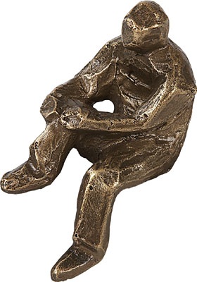 Bronzefigur "Sitzender"