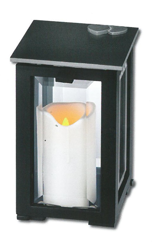 Grablicht mit Herzen, Grablaterne, Grableuchte, Lampe Grab, 16 cm H | Aluminium Onyx