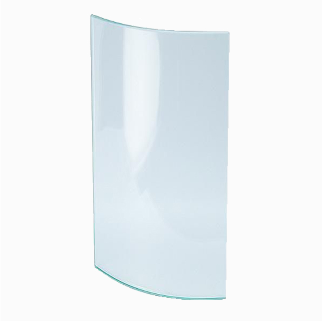 Glas klar gebogen 14,3 cm h x 8,8 cm
