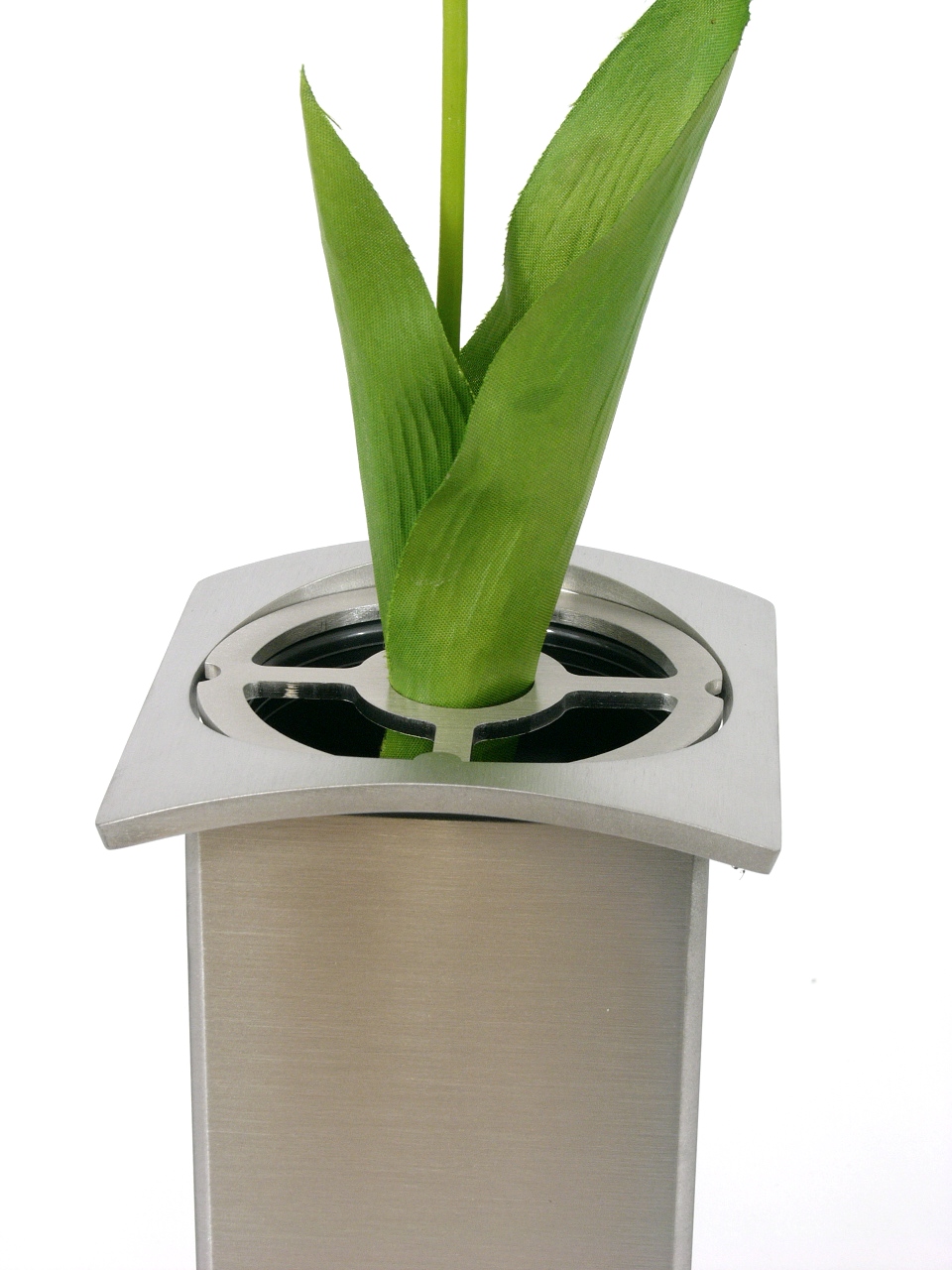 Vase "Quadrat" aus Edelstahl