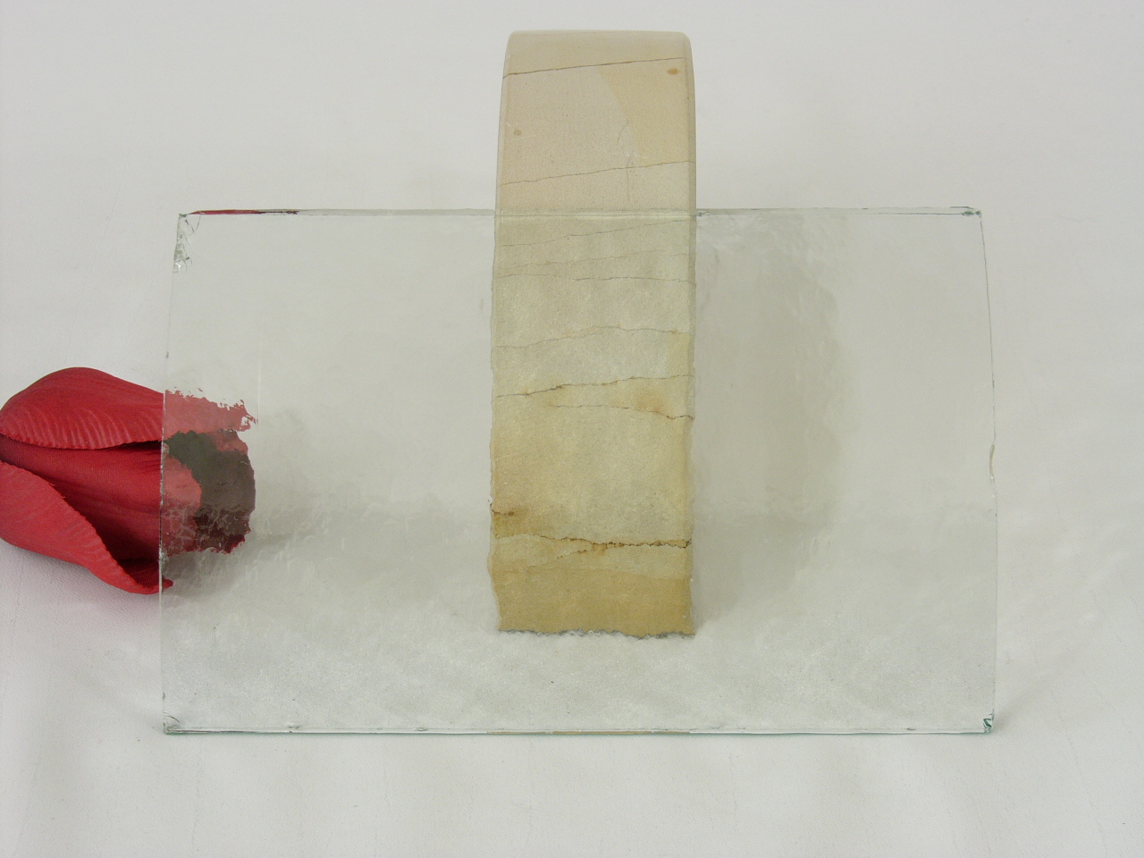 Gewölbte Glasscheibe 16,9 x 10,8 cm